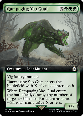 Rampaging Yao Guai (Extended Art) [Fallout]