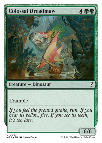 Colossal Dreadmaw (White Border) [Mystery Booster 2]