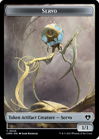 Servo // Elf Druid Double-Sided Token [Commander Masters Tokens]