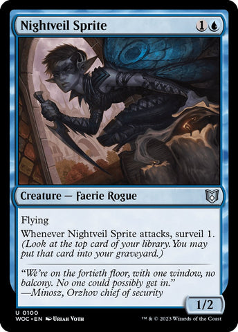 Nightveil Sprite [Wilds of Eldraine Commander]