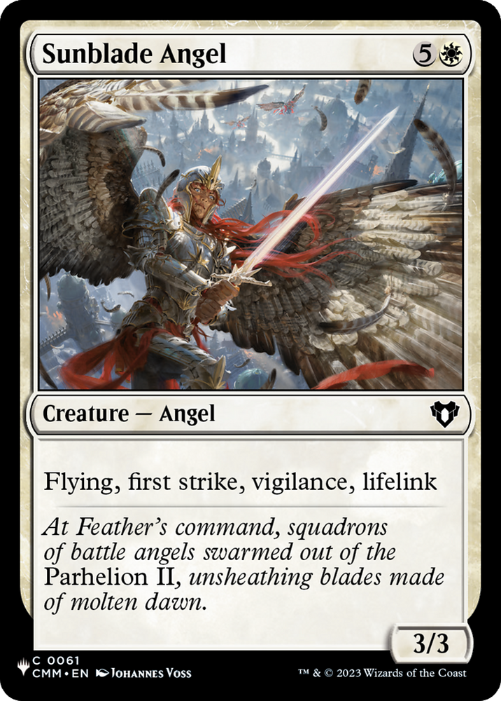 Sunblade Angel [The List]