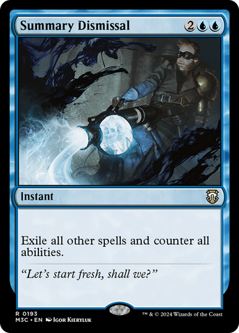 Summary Dismissal (Ripple Foil) [Modern Horizons 3 Commander]