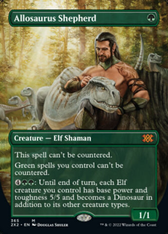 Allosaurus Shepherd (Borderless Alternate Art) [Double Masters 2022]