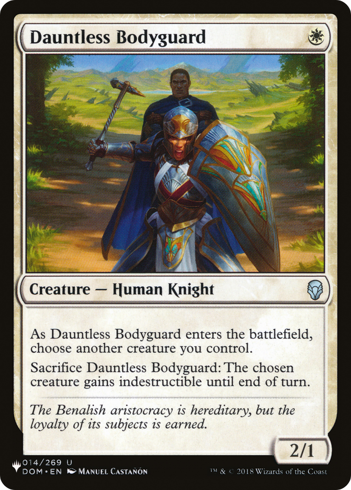 Dauntless Bodyguard [The List]