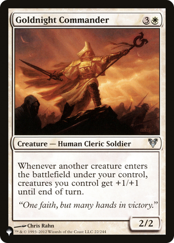 Goldnight Commander [The List]