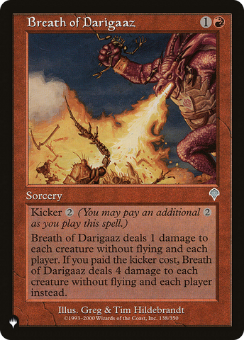 Breath of Darigaaz [The List]