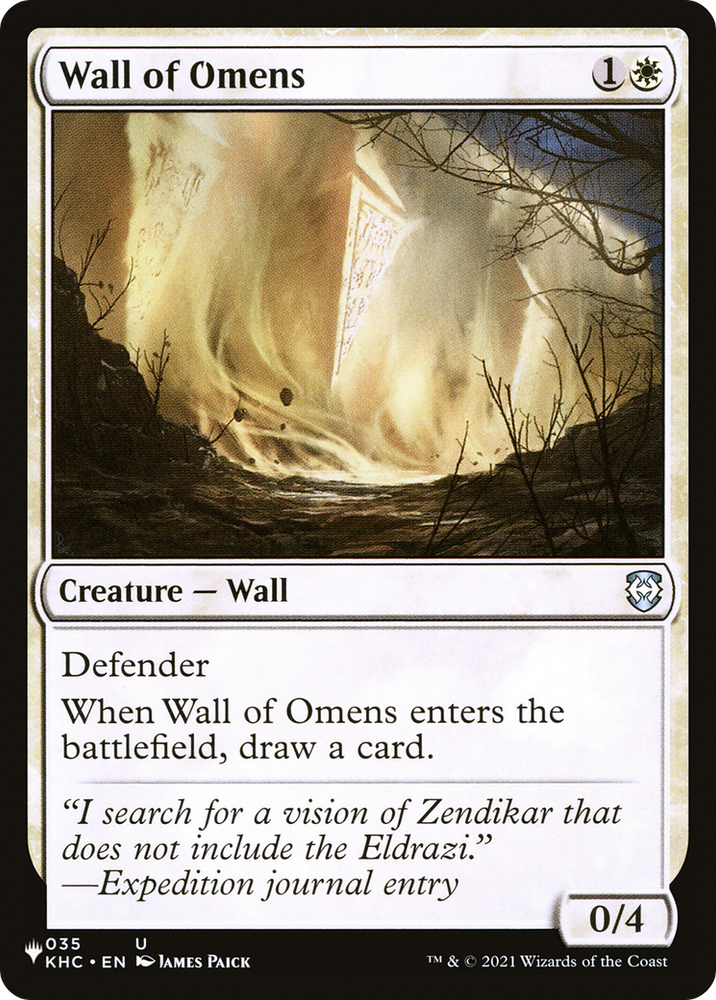 Wall of Omens (KHC) [The List]