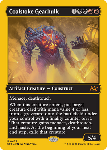 Coalstoke Gearhulk (First-Place Foil) [Aetherdrift]