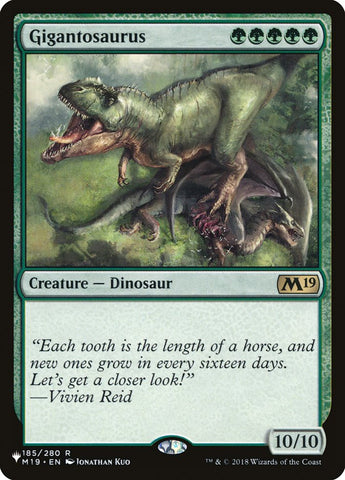 Gigantosaurus [The List]