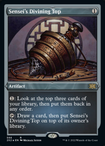 Sensei's Divining Top (Foil Etched) [Double Masters 2022]