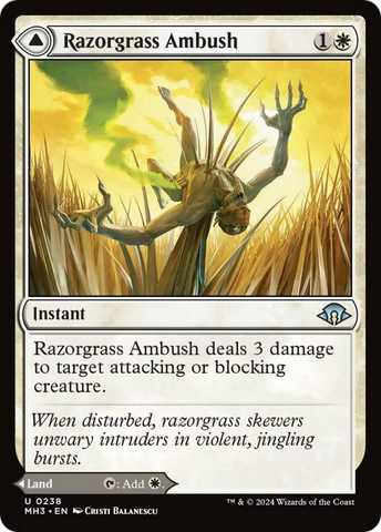 Razorgrass Ambush // Razorgrass Field [Modern Horizons 3]