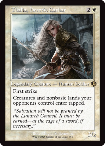 Thalia, Heretic Cathar (Retro Frame) [Innistrad Remastered]