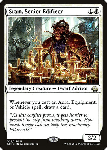 Sram, Senior Edificer [Aether Revolt Prerelease Promos]