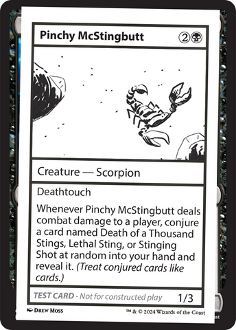 Pinchy McStingbutt [Mystery Booster 2 Playtest Cards]