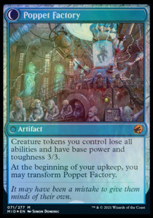 Poppet Stitcher // Poppet Factory [Innistrad: Midnight Hunt Prerelease Promos]