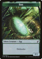 Gargoyle // Egg Double-Sided Token [Commander 2019 Tokens]