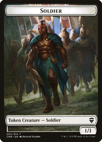 Soldier // Zombie Double-Sided Token [Commander Legends Tokens]