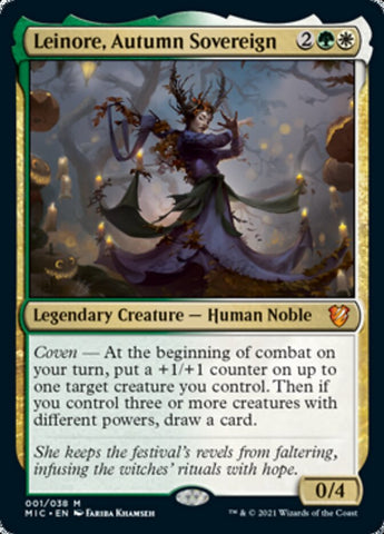 Leinore, Autumn Sovereign (Display Commander) [Innistrad: Midnight Hunt Commander]