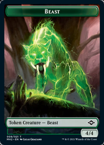 Beast // Squirrel Double-Sided Token [Modern Horizons 2 Tokens]