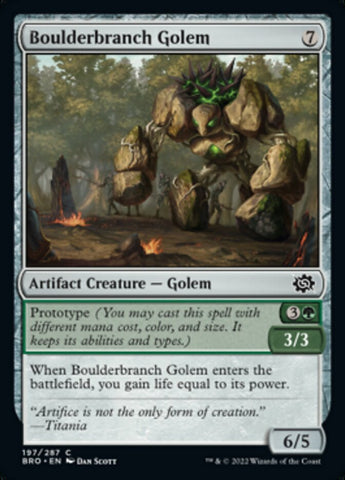 Boulderbranch Golem [The Brothers' War]