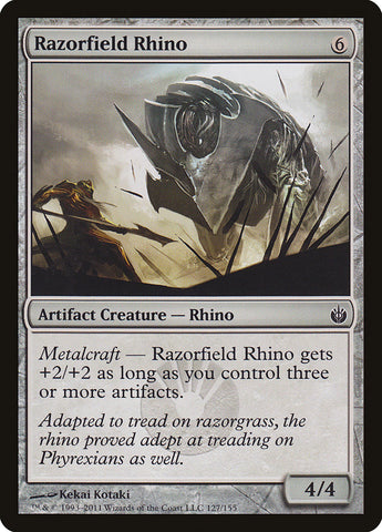 Razorfield Rhino [Mirrodin Besieged]