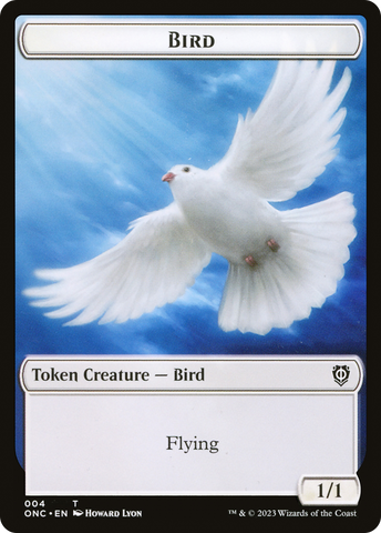 Bird // Cat Double-Sided Token [Phyrexia: All Will Be One Commander Tokens]