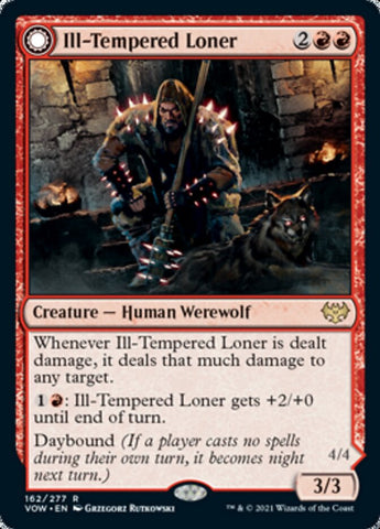 Ill-Tempered Loner // Howlpack Avenger [Innistrad: Crimson Vow]