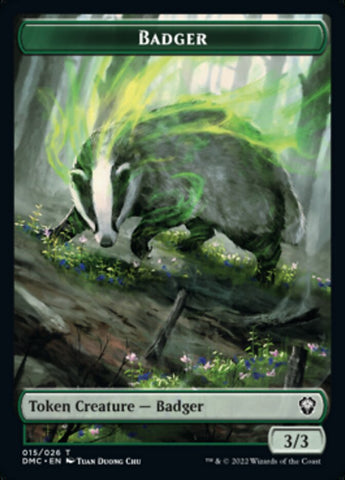 Soldier // Badger Double-Sided Token [Dominaria United Tokens]