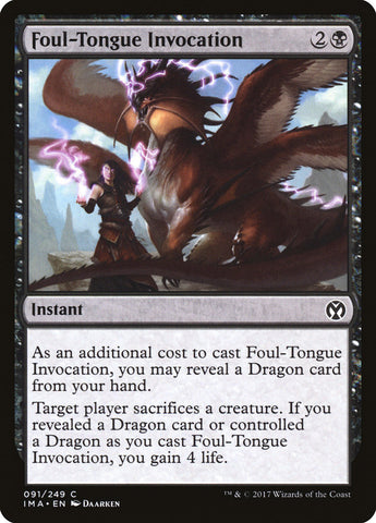 Foul-Tongue Invocation [Iconic Masters]