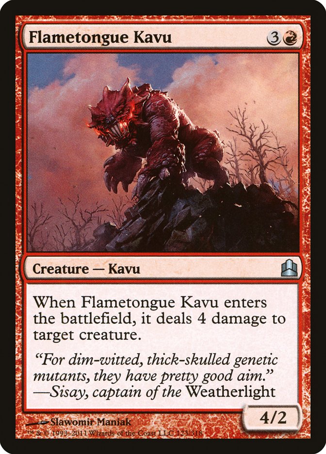 Flametongue Kavu [Commander 2011]