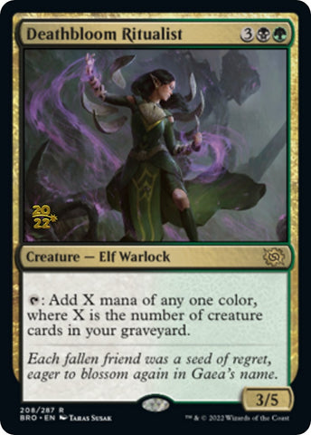 Deathbloom Ritualist [The Brothers' War: Prerelease Promos]