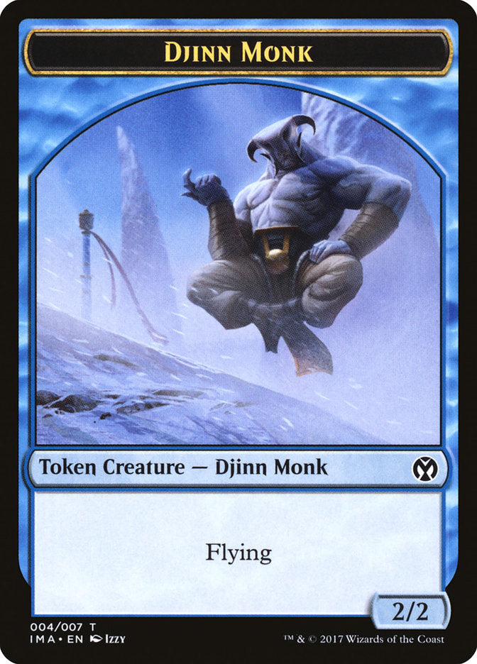 Djinn Monk Token [Iconic Masters Tokens]