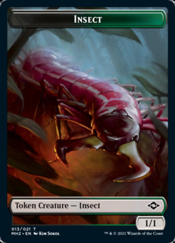 Insect // Treasure (21) Double-Sided Token [Modern Horizons 2 Tokens]