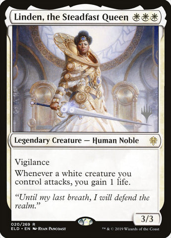 Linden, the Steadfast Queen (Promo Pack) [Throne of Eldraine Promos]