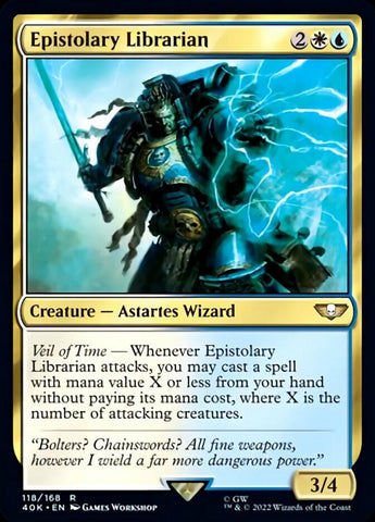 Epistolary Librarian (Surge Foil) [Universes Beyond: Warhammer 40,000]