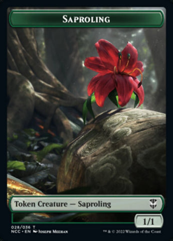 Beast // Saproling Double-Sided Token [Streets of New Capenna Commander Tokens]