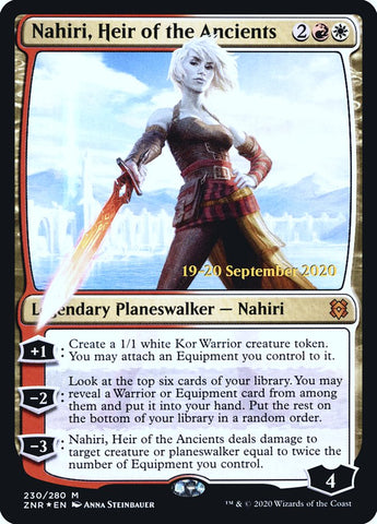 Nahiri, Heir of the Ancients [Zendikar Rising Prerelease Promos]