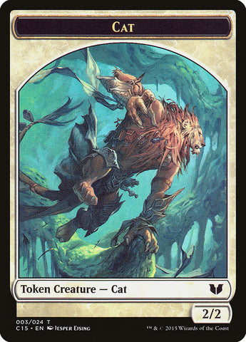 Cat // Zombie Double-Sided Token [Commander 2015 Tokens]