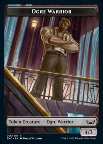 Ogre Warrior // Angel Double-Sided Token [Streets of New Capenna Tokens]