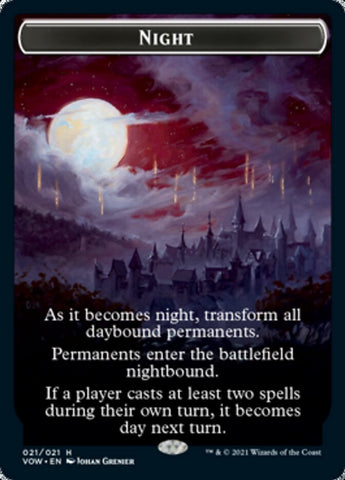 Day // Night Double-Sided Token [Innistrad: Crimson Vow Tokens]