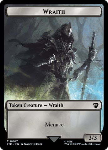 Food // Wraith Double-Sided Token [The Lord of the Rings: Tales of Middle-Earth Commander Tokens]