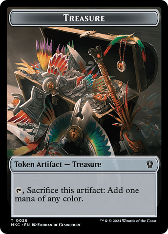 Thopter // Treasure Double-Sided Token [Murders at Karlov Manor Commander Tokens]