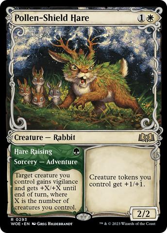 Pollen-Shield Hare // Hare Raising (Promo Pack) [Wilds of Eldraine Promos]