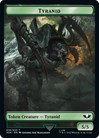 Tyranid (17) // Tyranid (18) Double-Sided Token [Universes Beyond: Warhammer 40,000 Tokens]