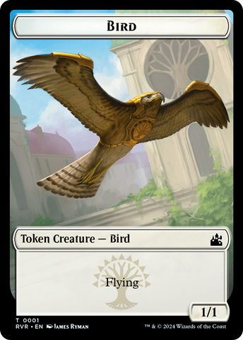 Bird // Wurm Double-Sided Token [Ravnica Remastered Tokens]