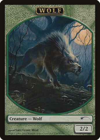 Human // Wolf Double-Sided Token [Friday Night Magic 2012]