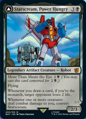 Starscream, Power Hungry // Starscream, Seeker Leader [Universes Beyond: Transformers]